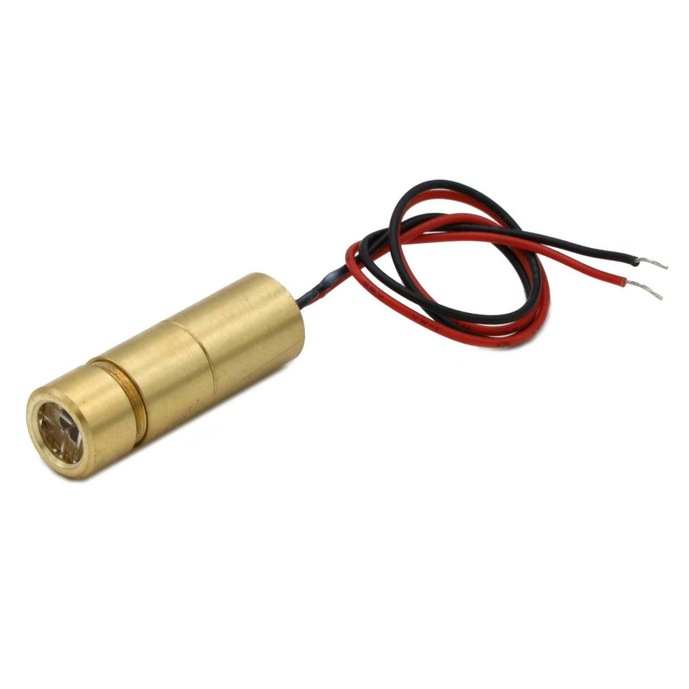 Cross laser, red, 650 nm, 60 °, 5 mW, Ø9x26 mm, Laser Class 1, Focus adjustable, Cable length 150 mm