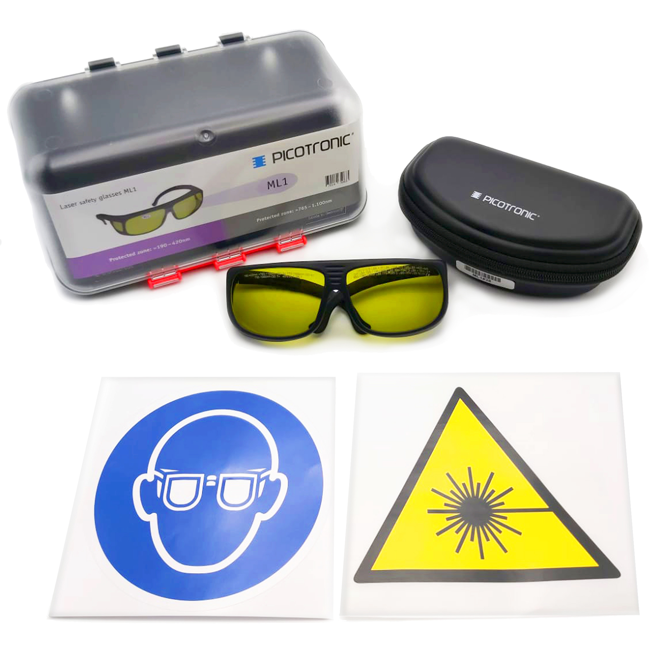 Laserschutzbrillen-Set, zertifiziert nach DIN EN207, infrarot. Für Anwendungen im medizischen und k…