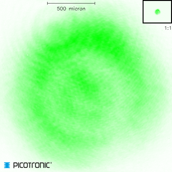 Punktlaser, grün, 532 nm, 1 mW, 3 V DC, Ø12x60 mm, Laserklasse 2, Fokus kollimiert, Kabellänge 100 …