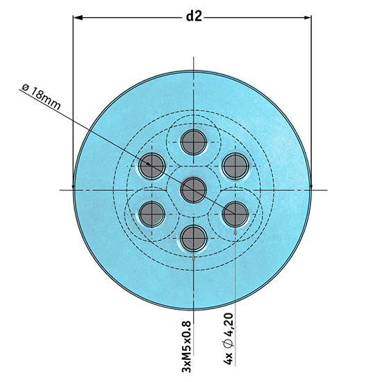 Picotronic Halterung MULTI-MOUNT-14(45x75)