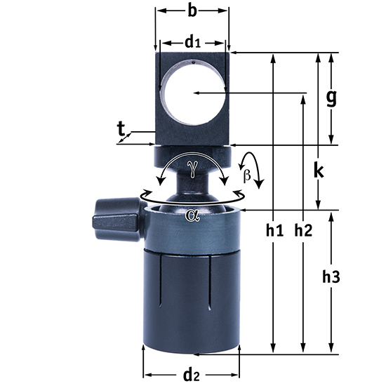 Halterung für Lasermodule 14mm