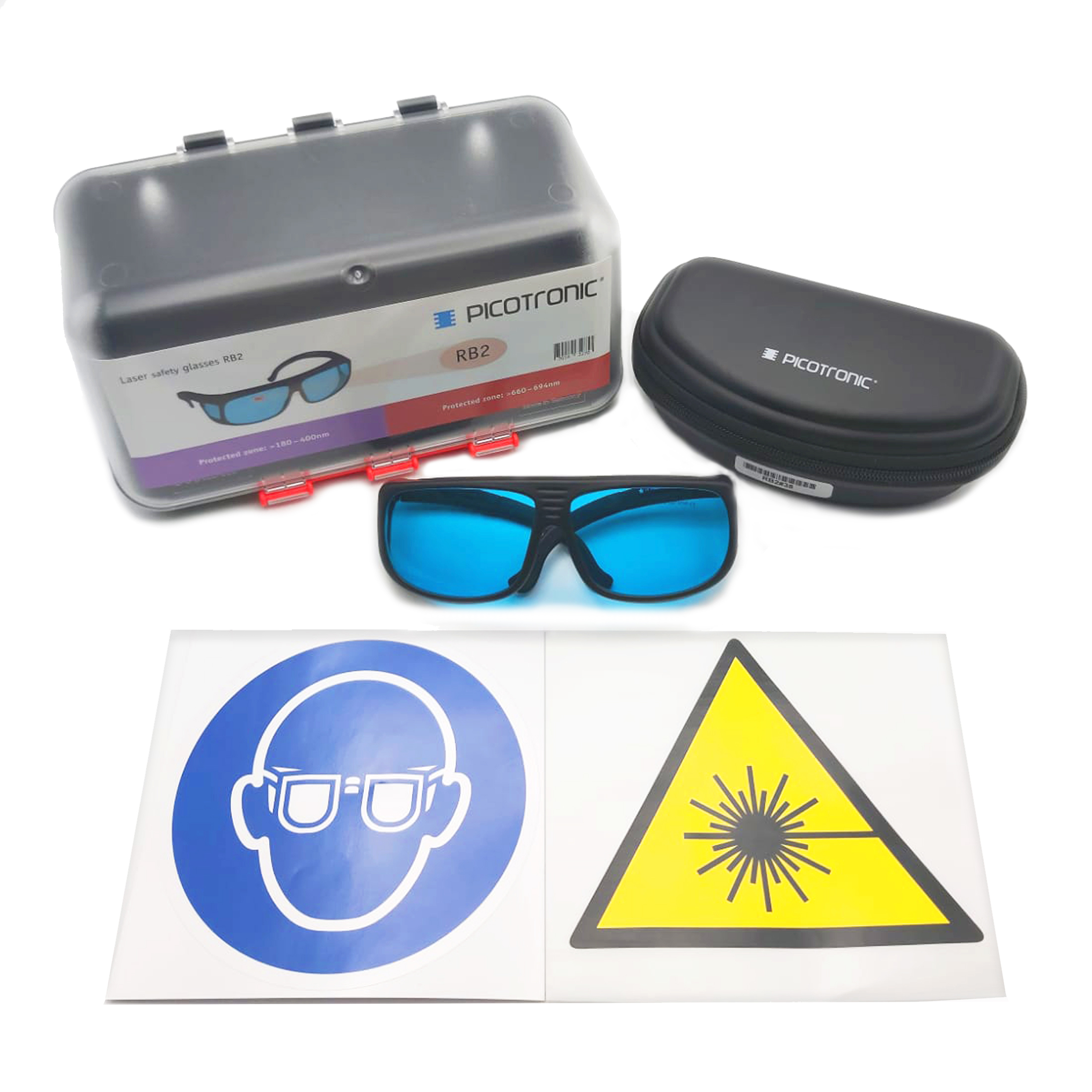 Laser Safety glasses set, certified to DIN EN207, 180-400nm. For laserwelding, lasercutting, laserm…