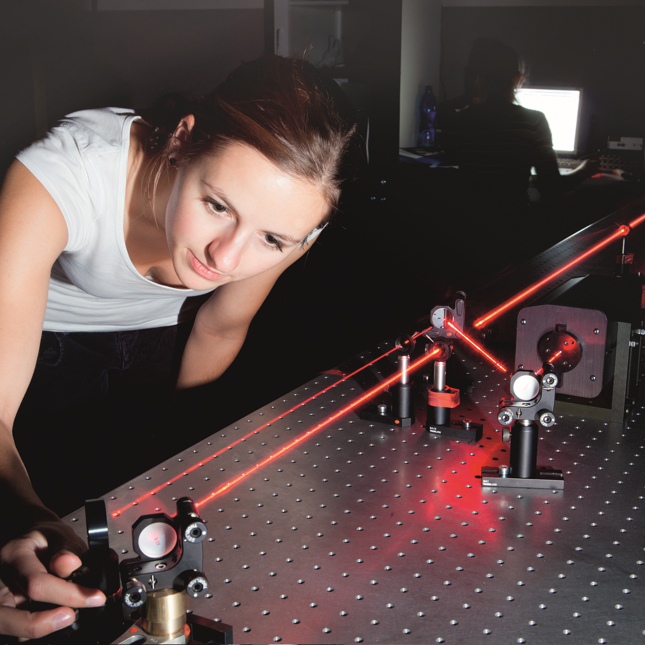 Dot laser, red, 650 nm, 1 mW, 3 V DC, Ø6x17 mm, Laser Class 2, Focus adjustable, Cable length 70 mm