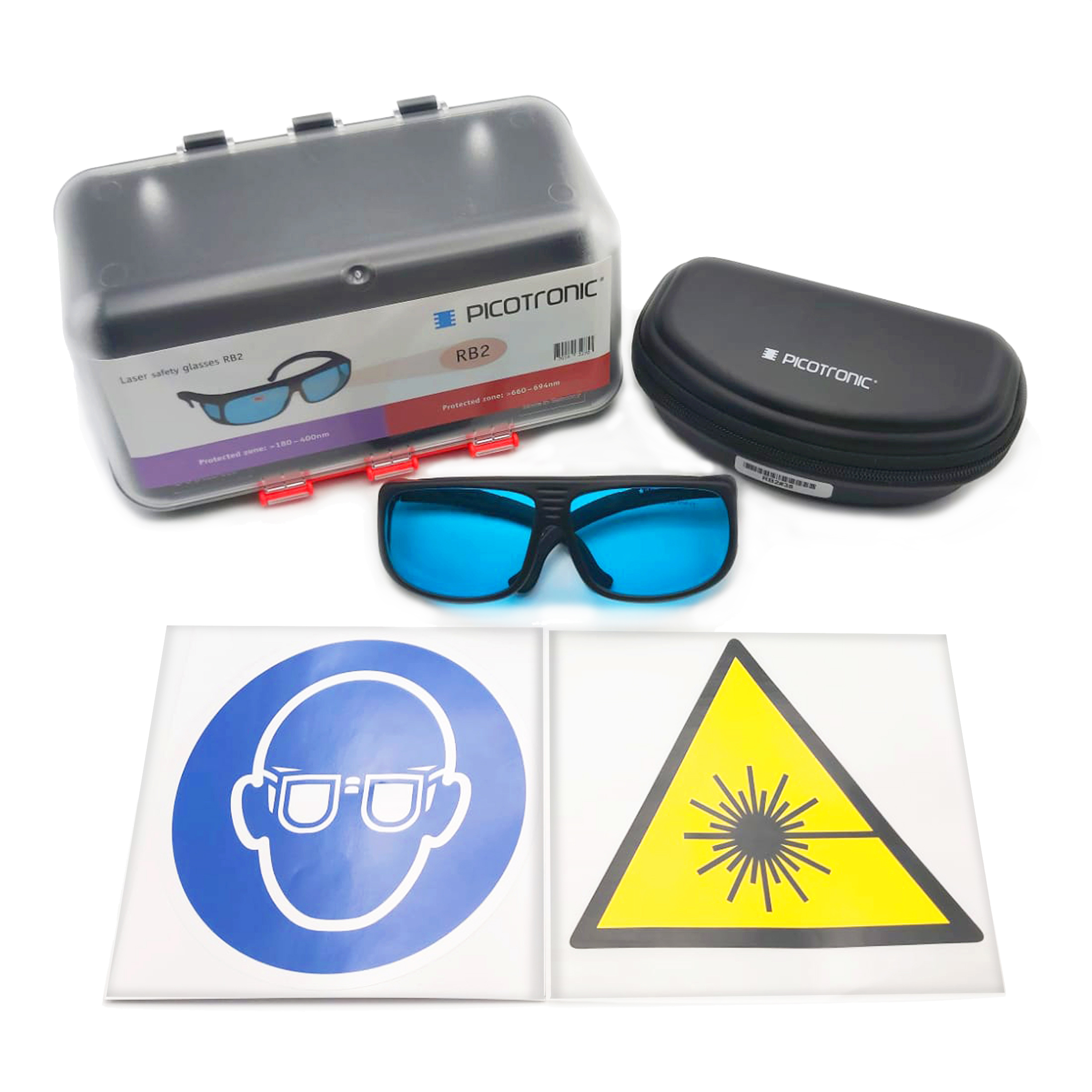 Laser Safety Glasses Set, certified to DIN EN207, 630-700nm. For laserwelding, lasercutting, laserm…